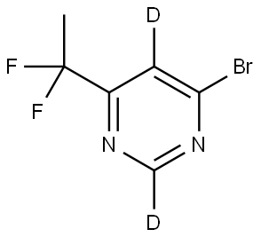 4-bromo-6-(1,1-difluoroethyl)pyrimidine-2,5-d2|