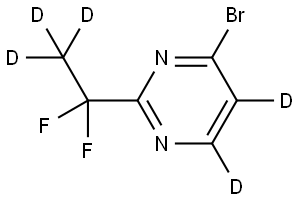 4-bromo-2-(1,1-difluoroethyl-2,2,2-d3)pyrimidine-5,6-d2|