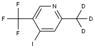 4-iodo-2-(methyl-d3)-5-(trifluoromethyl)pyridine Struktur