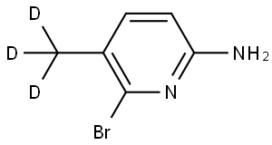 6-bromo-5-(methyl-d3)pyridin-2-amine Struktur