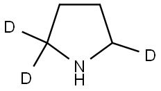pyrrolidine-2,2,5-d3 Struktur