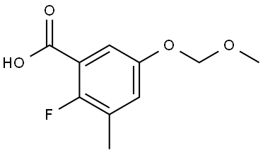 2-Fluoro-5-(methoxymethoxy)-3-methylbenzoic acid|2-氟-5-(甲氧基甲氧基)-3-甲基苯甲酸