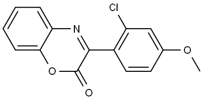 2H-1,4-Benzoxazin-2-one, 3-(2-chloro-4-methoxyphenyl)- Structure