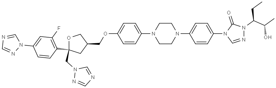 Posaconazole Impurity 38 Struktur