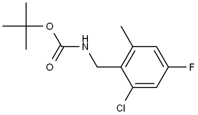 2-氯-4-氟-6-甲基苄基氨基甲酸叔丁酯, 2948454-17-7, 结构式