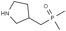 Dimethyl(pyrrolidin-3-ylmethyl)phosphine oxide Struktur