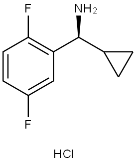 (S)-CYCLOPROPYL(2,5-DIFLUOROPHENYL)METHANAMINE HYDROCHLORIDE Struktur