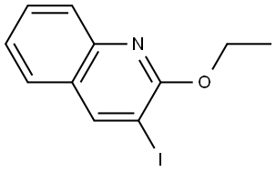 2-ethoxy-3-iodoquinoline 结构式