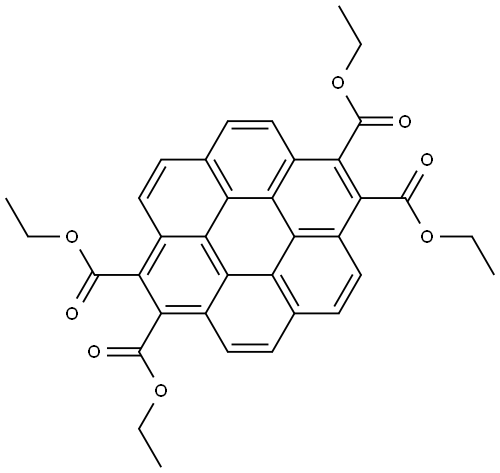 Coronene-1,2,7,8-tetracarboxylic tetraethyl ester Struktur
