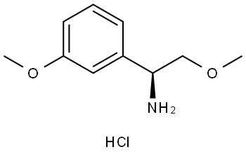 (1S)-2-METHOXY-1-(3-METHOXYPHENYL)ETHAN-1-AMINE HYDROCHLORIDE Struktur