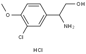 2-AMINO-2-(3-CHLORO-4-METHOXYPHENYL)ETHANOL HYDROCHLORIDE Struktur