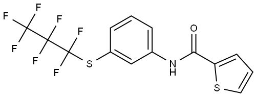 N-(3-((1,1,2,2,3,3,3-HEPTAFLUOROPROPYL)THIO)PHENYL)-2-THIOPHENECARBOXAMIDE|