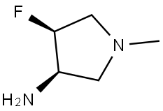 (3R,4S)-4-fluoro-1-methylpyrrolidin-3-amine Structure