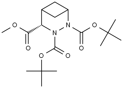 2,3-di-tert-butyl 4-methyl (4S)-2,3-diazabicyclo[3.1.1]heptane-2,3,4-tricarboxylate|4-甲基(4S)-2,3-二氮杂二环[3.1.1]庚烷-2,3,4-三羧酸2,3-二叔丁基酯