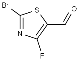 2-Bromo-4-fluorothiazole-5-carbaldehyde Struktur