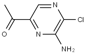 1-(6-Amino-5-chloropyrazin-2-yl)ethan-1-one Struktur