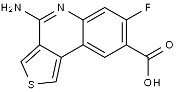 4-Amino-7-fluorothieno[3,4-c]quinoline-8-carboxylic acid Struktur