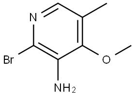 2-Bromo-4-methoxy-5-methylpyridin-3-amine Struktur