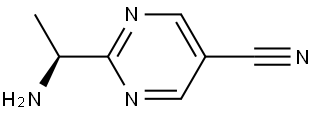 (S)-2-(1-Aminoethyl)pyrimidine-5-carbonitrile Struktur