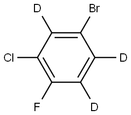 4-bromo-2-chloro-1-fluorobenzene-3,5,6-d3 Struktur