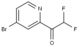 1-(4-Bromopyridin-2-yl)-2,2-difluoroethan-1-one Struktur