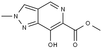 Methyl 7-hydroxy-2-methyl-2H-pyrazolo[4,3-c]pyridine-6-carboxylate Struktur