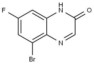 5-Bromo-7-fluoroquinoxalin-2(1H)-one Struktur