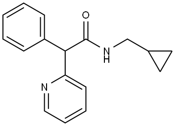 2-Pyridineacetamide, N-(cyclopropylmethyl)-α-phenyl-