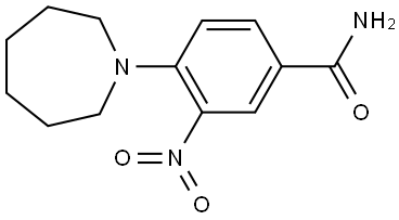 Benzamide, 4-(hexahydro-1H-azepin-1-yl)-3-nitro- Struktur