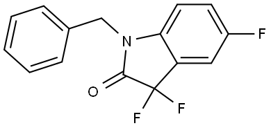 N-benzyl-3,3-difluoro-5-fluorooxindole Structure