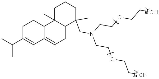 Ethoxylated abietylamine Struktur