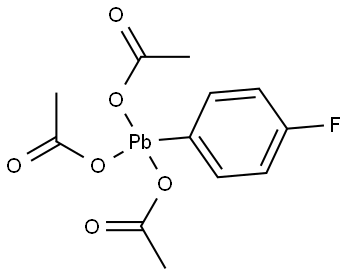 Acetic acid, 1,1'-[(4-fluorophenyl)plumbylene] ester