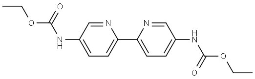 Carbamic acid, N,N'-[[2,2'-bipyridine]-5,5'-diyl]bis-, C,C'-diethyl ester Struktur