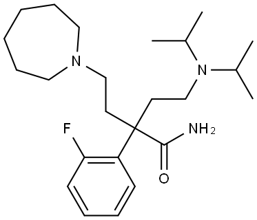 4-(1-azepanyl)-2-[2-(diisopropylamino)ethyl]-2-(2-fluorophenyl)butanamide|