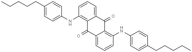 9,10-Anthracenedione, 1,5-bis[(4-pentylphenyl)amino]- Struktur