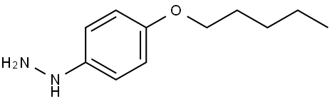 Hydrazine, [4-(pentyloxy)phenyl]- Struktur
