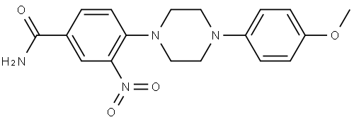 Benzamide, 4-[4-(4-methoxyphenyl)-1-piperazinyl]-3-nitro- Struktur