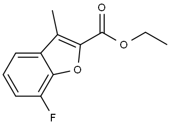 ethyl 7-fluoro-3-methyl-1-benzofuran-2-carboxylate Structure