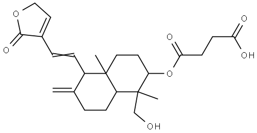Andrographolide Impurity 2 Struktur