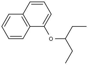 1-(1-Ethylpropoxy)naphthalene Structure