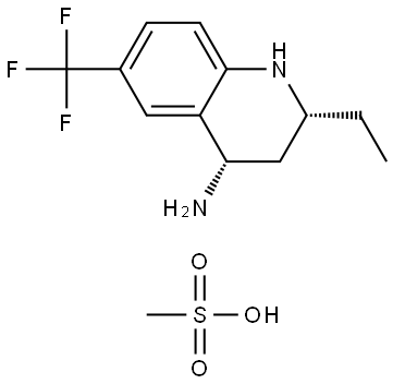 4-Quinolinamine, 2-ethyl-1,2,3,4-tetrahydro-6-(trifluoromethyl)-,(2R ,4S)-|OBICETRAPIB中间体