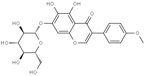 4'-Methoxy-5,6-dihydroxyisoflavone-7-O-β-D- glucopyranoside|4'-甲氧基-5,6-二羟基异黄酮-7-O-Β-D- 葡萄糖苷