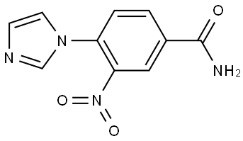 Benzamide, 4-(1H-imidazol-1-yl)-3-nitro- Struktur