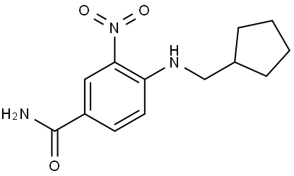 Benzamide, 4-[(cyclopentylmethyl)amino]-3-nitro-|