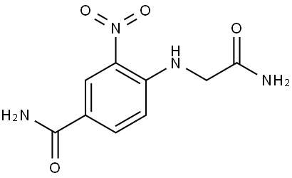 Benzamide, 4-[(2-amino-2-oxoethyl)amino]-3-nitro- Structure