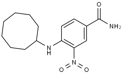 Benzamide, 4-(cyclooctylamino)-3-nitro- Struktur