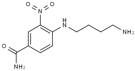 Benzamide, 4-[(4-aminobutyl)amino]-3-nitro- Struktur