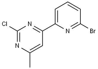 2-Chloro-4-methyl-6-(6'-bromo-2'-pyridyl)pyrimidine Struktur