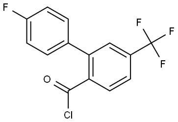 4'-Fluoro-5-(trifluoromethyl)[1,1'-biphenyl]-2-carbonyl chloride Structure