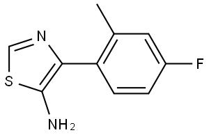 5-Amino-4-(2-methyl-4-fluorophenyl)thiazole Struktur